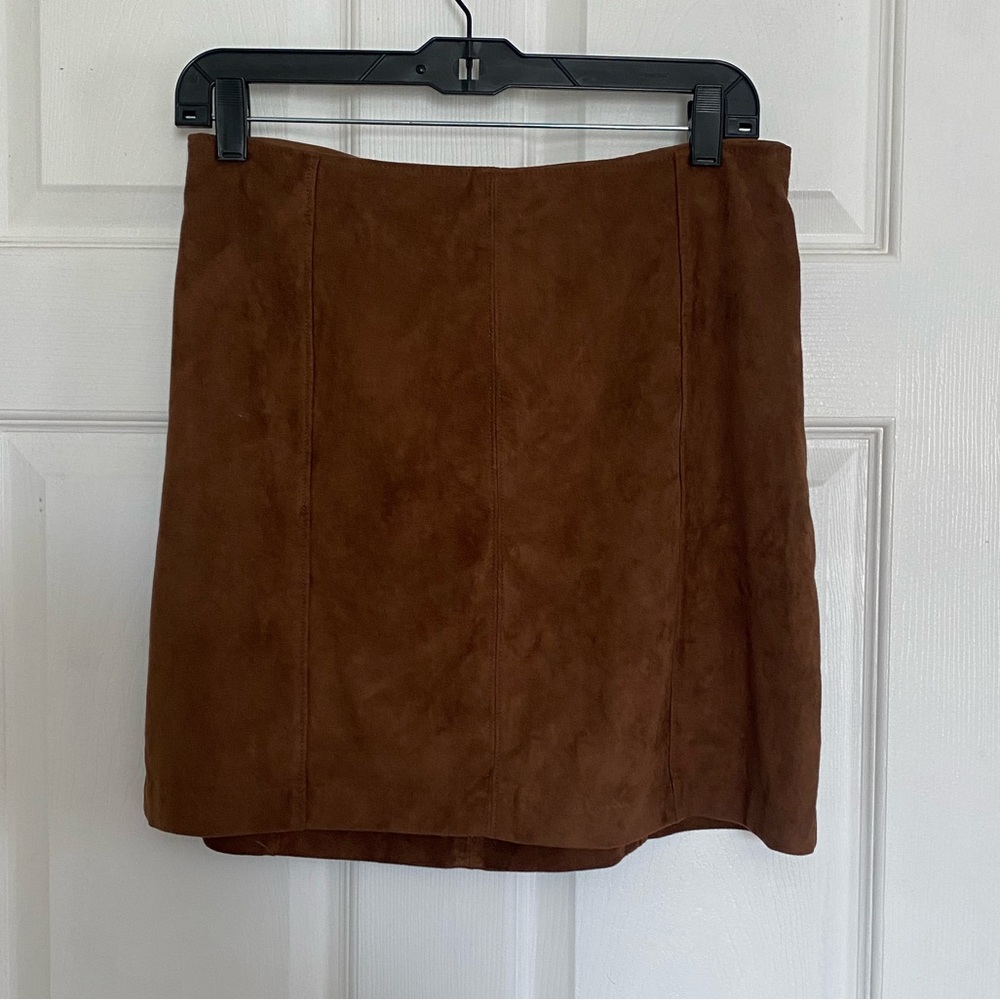 Abercrombie & Fitch, Size medium, brown vegan suede mini skirt, NWT